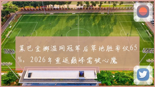 莱巴金娜温网冠军后草地胜率仅65%，2026年重返巅峰需破心魔